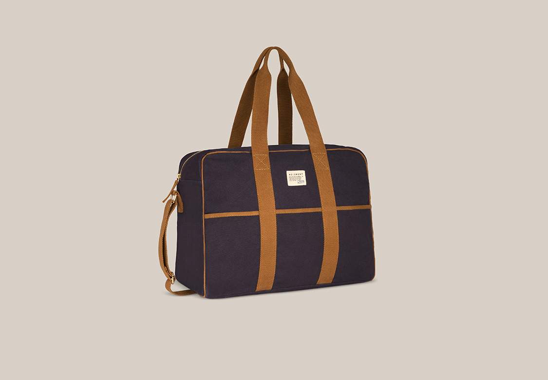 Grand Sac Week-End N°48 Canva Navy Blue